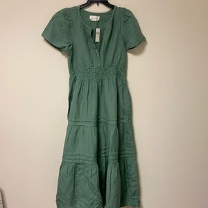 Anthropologie Somerset Maxi Linen Dress - M